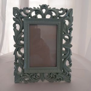 Ornate Aqua Colored Frame